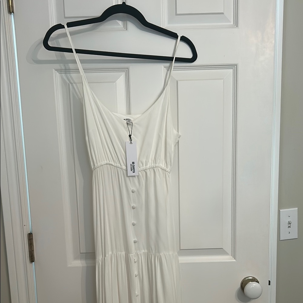 BB Dakota by Steve Madden White Sleeveless Maxi Sundress